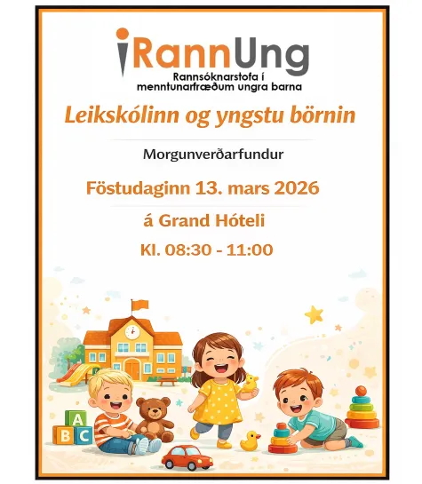 Morgunverðarfundur RannUng – Leikskólinn og yngstu börnin