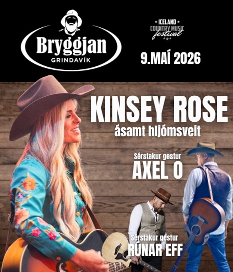 Kinsey Rose á Bryggjunni Grindavík