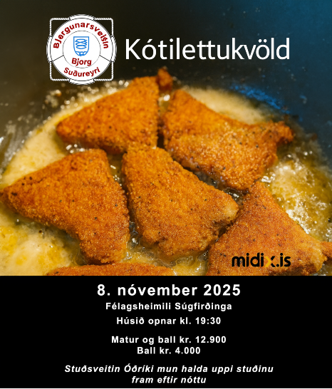 Kótilettukvöld: Björgunarsveitin Björg Suðureyri