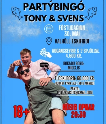Partýbingó Tony & Svens