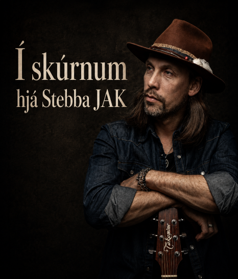Stebbi JAK á Kaffi Flóru, Grasagarðinum