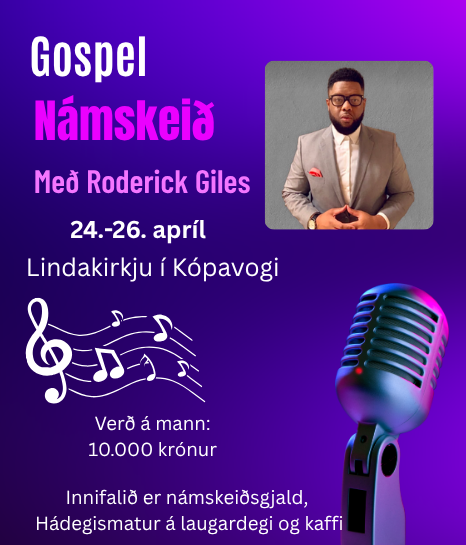 Gospel námskeið með Roderick Giles 